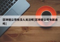 区块链公司有没人关注呢[区块链公司有前途吗]