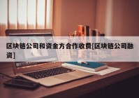 区块链公司和资金方合作收费[区块链公司融资]